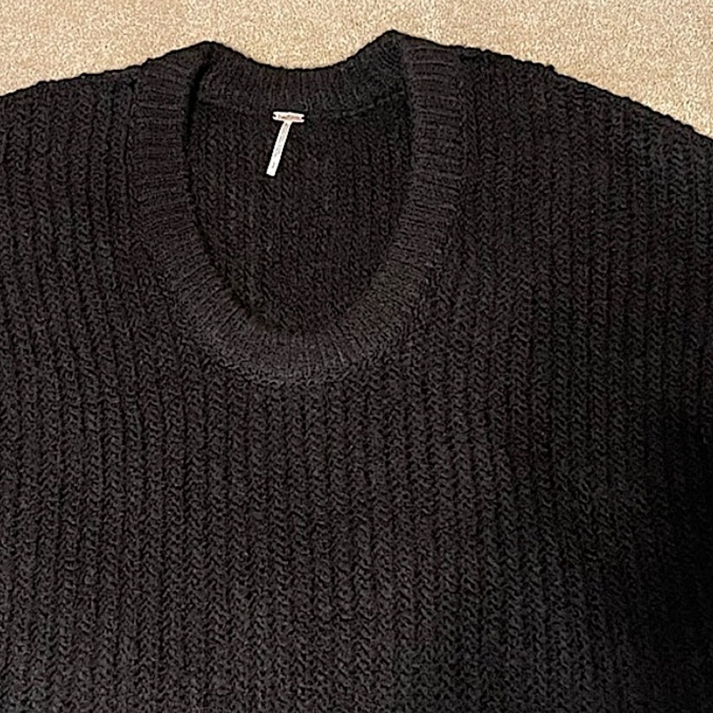 NEW Free People Blue Bell Black Sweater Women’s XS Small Medium Large $128 - Picture 6 of 6